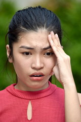 Fototapeta premium An A Stressful Teenage Female