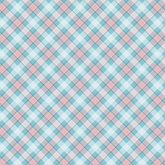 Light blue Gingham pattern. Texture from squares for - plaid, tablecloths, clothes, shirts, dresses, paper, bedding, blankets, quilts and other textile products. Vector illustration EPS 10