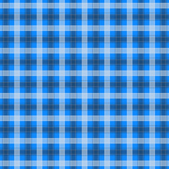 Light blue Gingham pattern. Texture from squares for - plaid, tablecloths, clothes, shirts, dresses, paper, bedding, blankets, quilts and other textile products. Vector illustration EPS 10