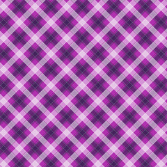 Purple Gingham pattern. Texture from squares for - plaid, tablecloths, clothes, shirts, dresses, paper, bedding, blankets, quilts and other textile products. Vector illustration EPS 10
