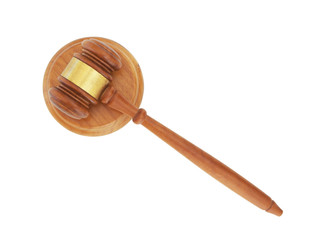 Gavel isolated on white background