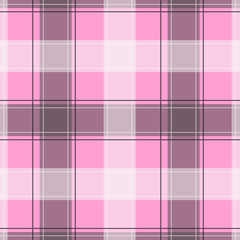 Light purple Gingham pattern. Texture from squares for - plaid, tablecloths, clothes, shirts, dresses, paper, bedding, blankets, quilts and other textile products. Vector illustration EPS 10