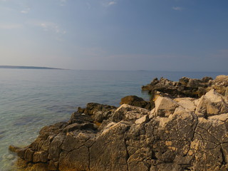 rocks and sea