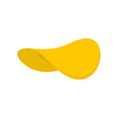 Cheese chips icon. Flat illustration of cheese chips vector icon for web design