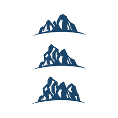 adventure outdoor peak of Mountain logo design vector template