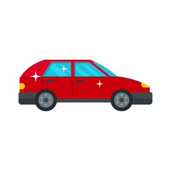 Clean car icon. Flat illustration of clean car vector icon for web design