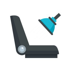 Car chair cleaning icon. Flat illustration of car chair cleaning vector icon for web design