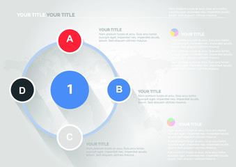 Four points process chart. Business data. Strategy, diagram, design. Creative concept for infographic, templates, presentation, report. Can be used for topics like planning, management, teamwork.