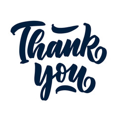 Illustration with lettering phrase - thank you for Thanksgiving Day. Typographic design. Greeting card template. Autumn concept. Vector