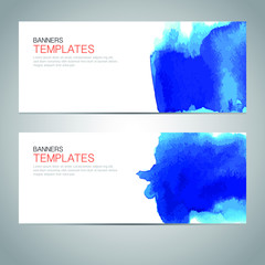 set of colorful banners