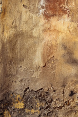 Cracked and peeling paint old wall background.
