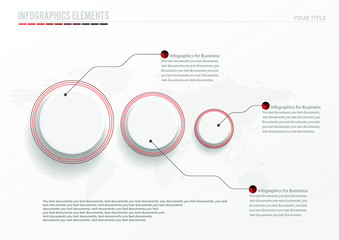 Circle paper white template. circle origami style.step by step infographics; annual report; presentation; web design.