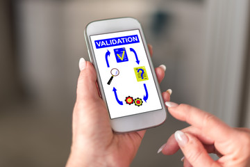 Validation concept on a smartphone
