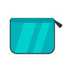 Pencil box icon. Flat illustration of pencil box vector icon for web design