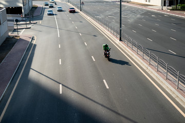 JLT, Dubai, UAE: Pathway bridge from JLT to Damac and vice versa which expat uses to cross the bridge to go between lake parks.