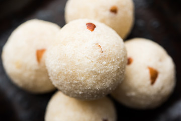 Rava Laddu or Semolina Laddoo Or Rawa Ladu, a popular sweet dish from Maharashtra, India