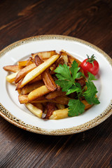 French fries . Menu