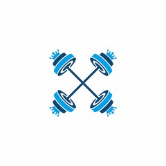 King Barbell Gym Fitness Logo Design Modern Template