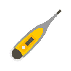 Electronic thermometer icon. Flat illustration of electronic thermometer vector icon for web design