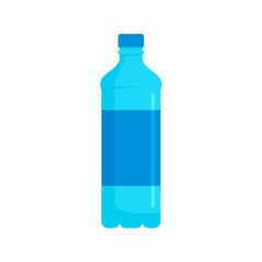 Water bottle icon. Flat illustration of water bottle vector icon for web design