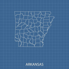 map of Arkansas