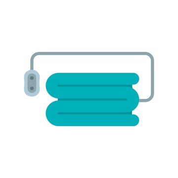 Electric blanket icon. Flat illustration of electric blanket vector icon for web design