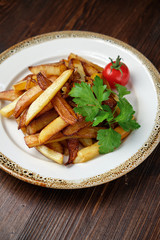 French fries . Menu