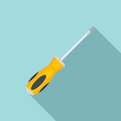 Line screwdriver icon. Flat illustration of line screwdriver vector icon for web design