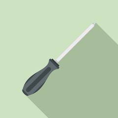 Screwdriver tool icon. Flat illustration of screwdriver tool vector icon for web design