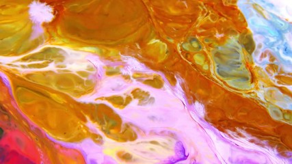 Nice Ink Abstract Psychedelic Paint Liquid Motion Background Texture Video.