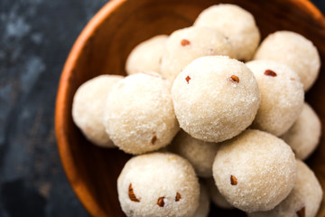 Rava Laddu or Semolina Laddoo Or Rawa Ladu, a popular sweet dish from Maharashtra, India