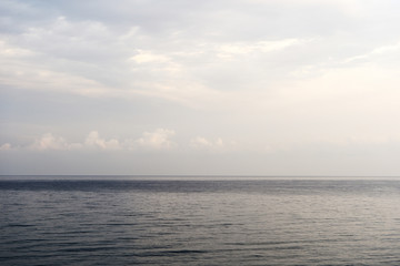 Beautiful morning seascape in Sicily. Cefalu, Italy