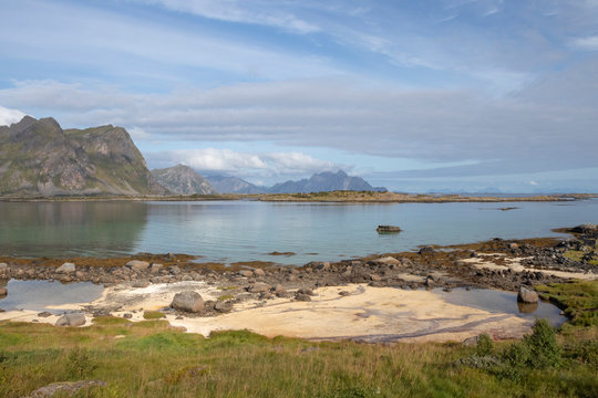 Skifjorden near Stamsund, Vestvagoy, Lofoten Islands, Norway