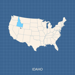 map of Idaho