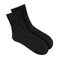 Black socks on an isolated white background
