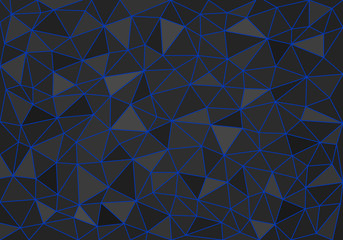 low poly geometric background of colored triangles of different sizes and colors