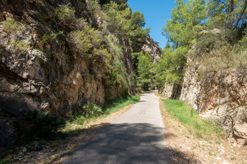 Road of the ebro greenway in Tarragona