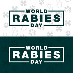 world rabies day design vector