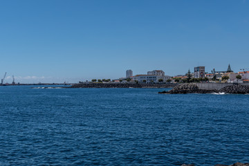 Coast in Ponta Delgada City, Azores