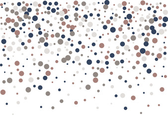 Festive color round confetti background. Abstract frame confetti texture for holiday, postcard, poster, website, carnivals, birthday and children's parties. Cover confetti mock-up. Wedding card layout