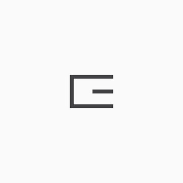 Letter E Abstract Logo Icon Design Template Vector