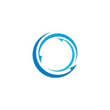 Arrows circle vector illustration icon Logo Template