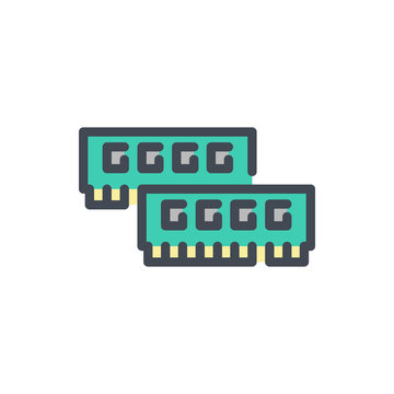 green ram sticks icon clip art preview