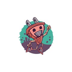 Electric Man Illustration