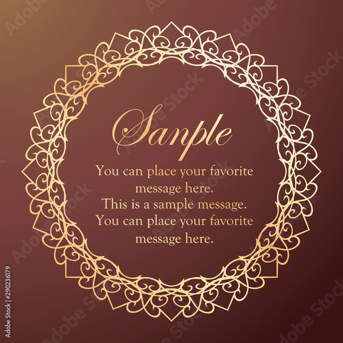 ゴージャスでアンティーク調のフレームデザイン Wall Mural Design Box ゴージャスでアンティーク調のフレームデザイン Wall Mural Design Box