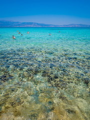 Fototapeta na wymiar Greece, Crete: Golden Beach in Chrysi island one of wildness beach in the world.