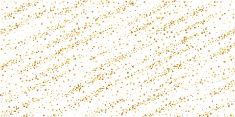 Gold stars luxury sparkling confetti. Scattered sm