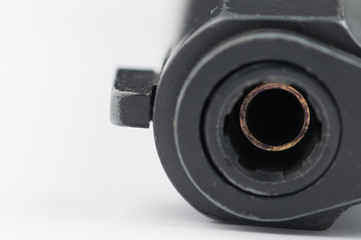 Gun isolated on white background.Pistol isolated