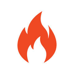 Fire flame logo vector illustration design template. vector fire flames sign illustration isolated. fire icon	