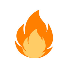 Fire flame logo vector illustration design template. vector fire flames sign illustration isolated. fire icon	